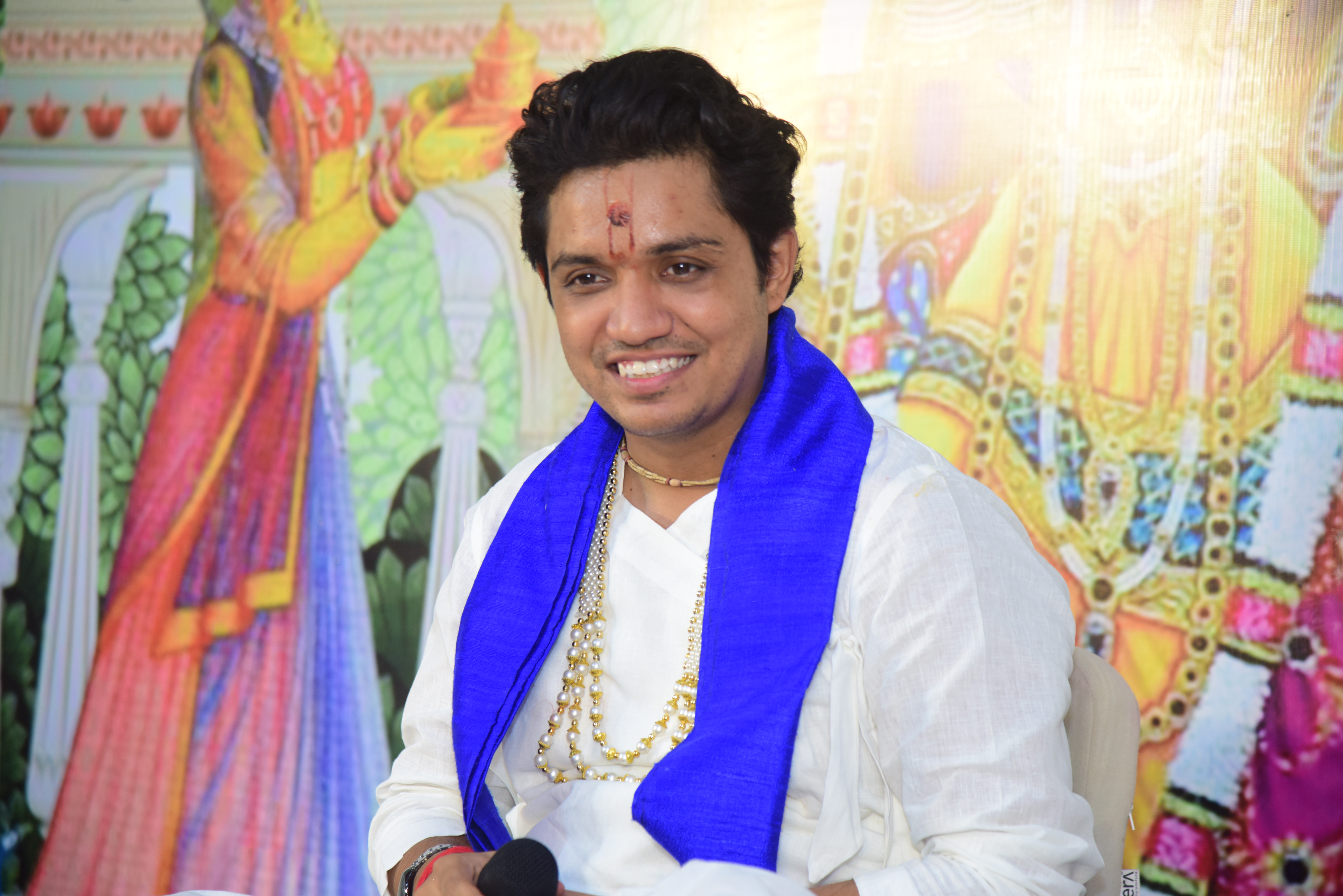 Maharaj Sri is the 38th Acharya in the lineage of Gaudiya Parampara.